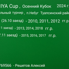 Molniya Cup-Tournament, 40 лет, Небуг